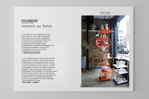 Interior design retail design press window display