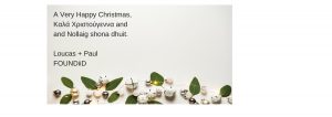 OUNDiiD Christmas Table Styling Greetings